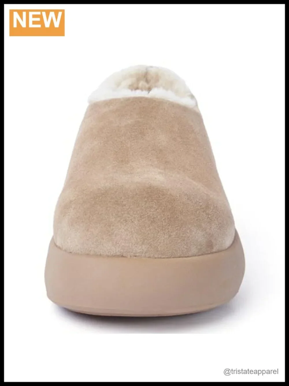 Genuine Suede Waterproof Platform Snow Boots Fleece Lined Slip-On Winter Ankle